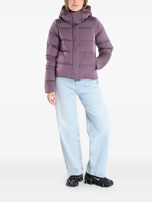 Columbia Amaze Puff Hooded Puffer Jacket | Purple | FARFETCH