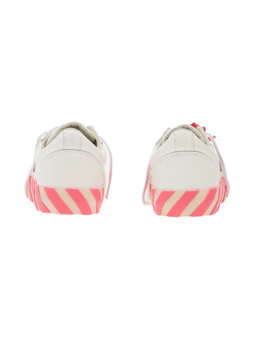 Off-White Kids Vulcanized leren sneakers Wit