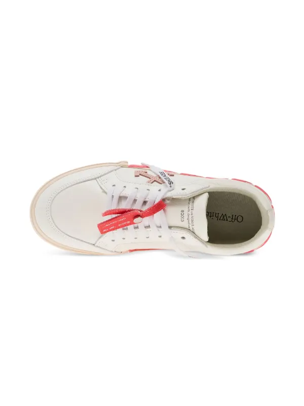 Off-White Kids Vulcanized Leather Sneakers White FARFETCH PH