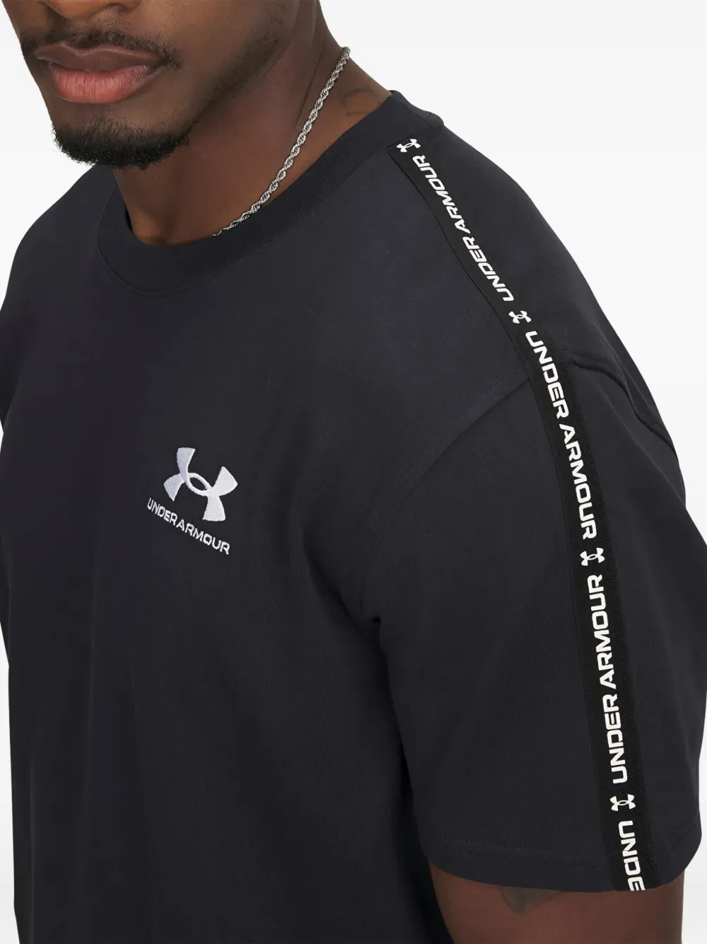 Under Armour Icon T-shirt met band Zwart