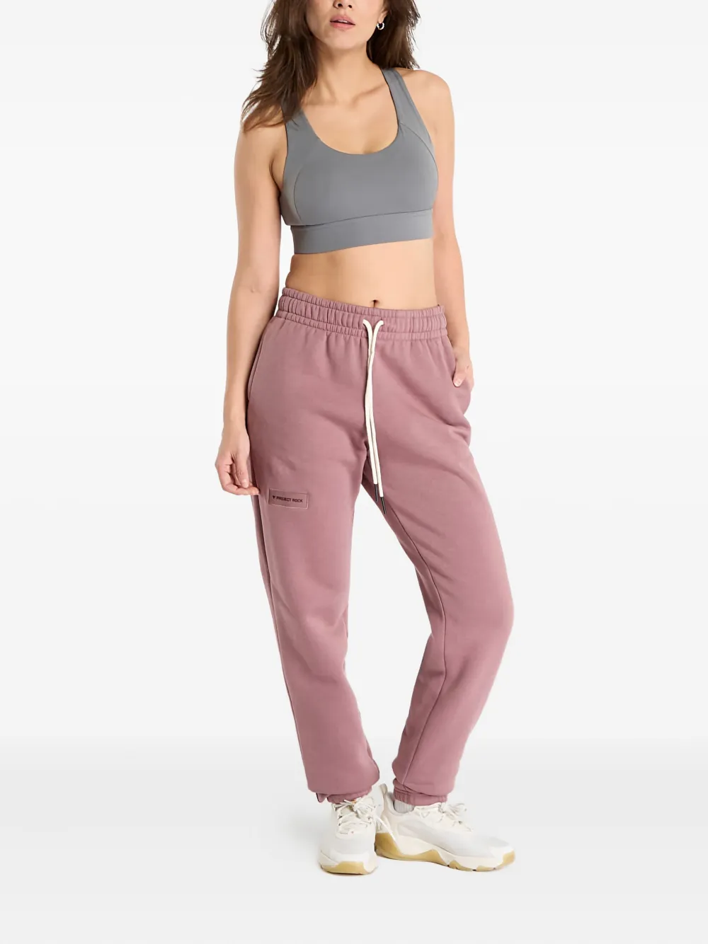Under Armour Project Rock Icon Track Pants In Pink
