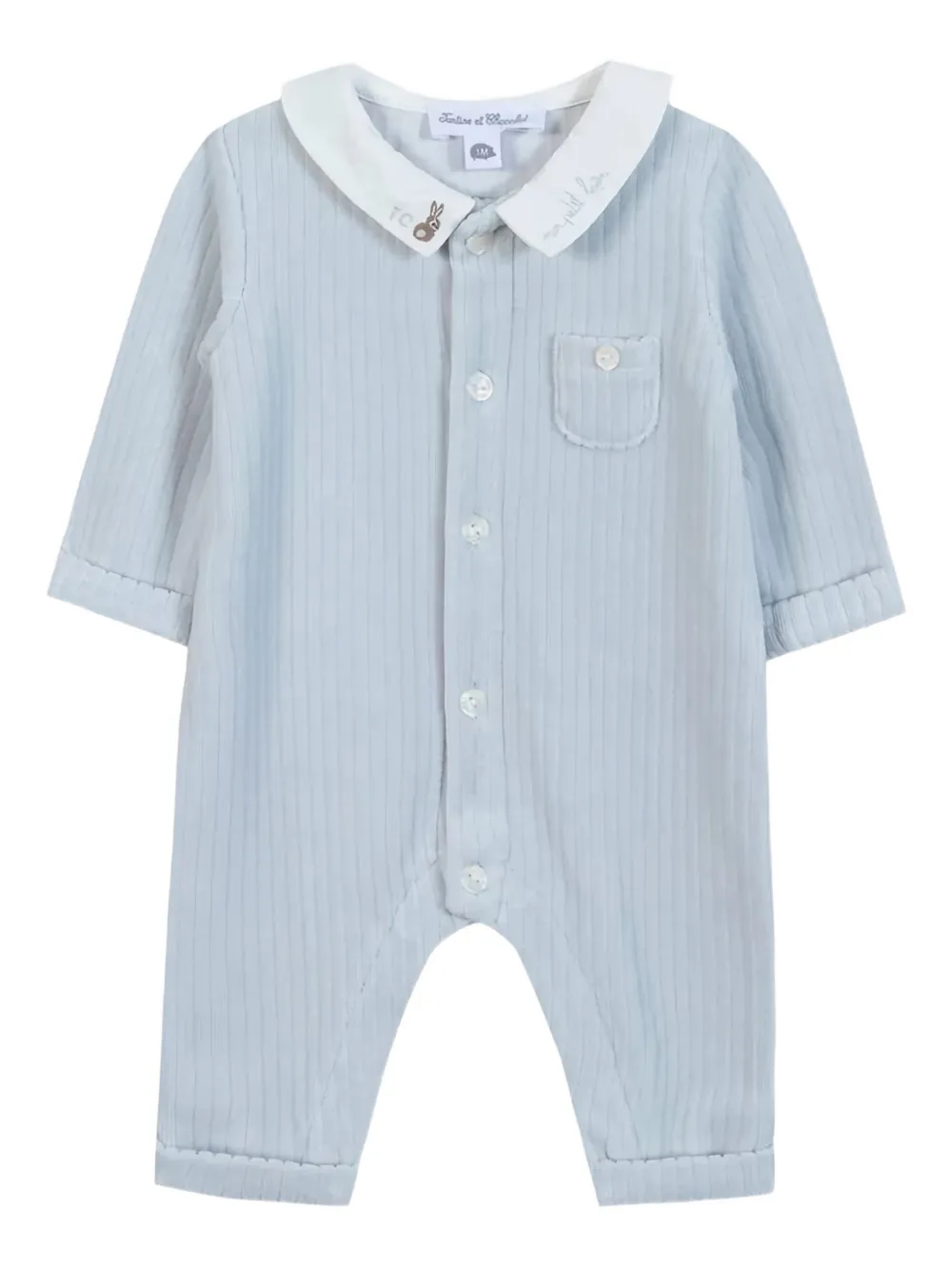 Tartine Et Chocolat velvet romper | Blue | Image 1