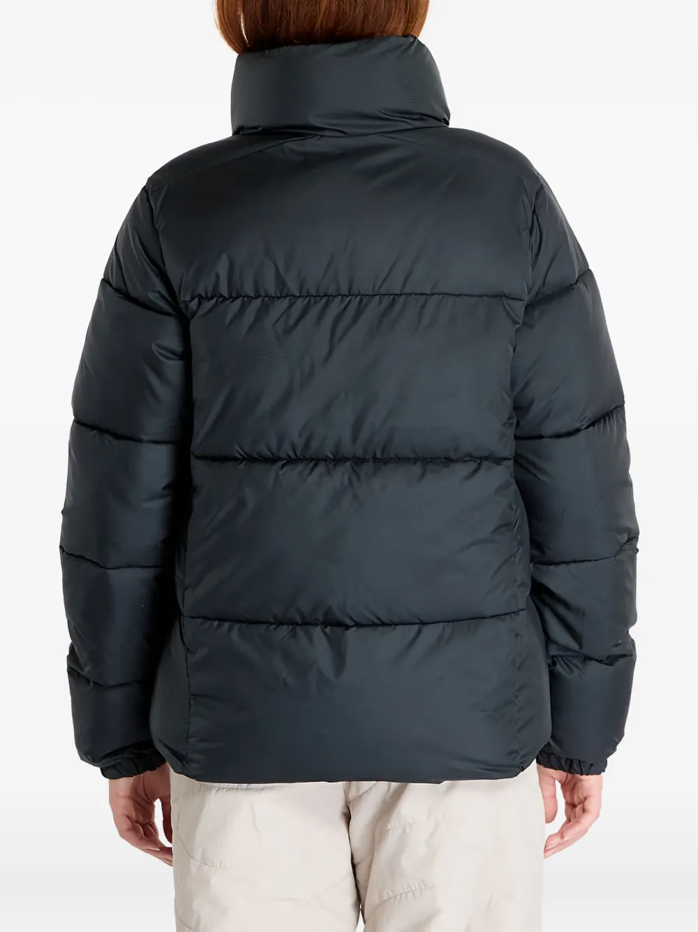Columbia Gewatteerd jack met logoprint Zwart