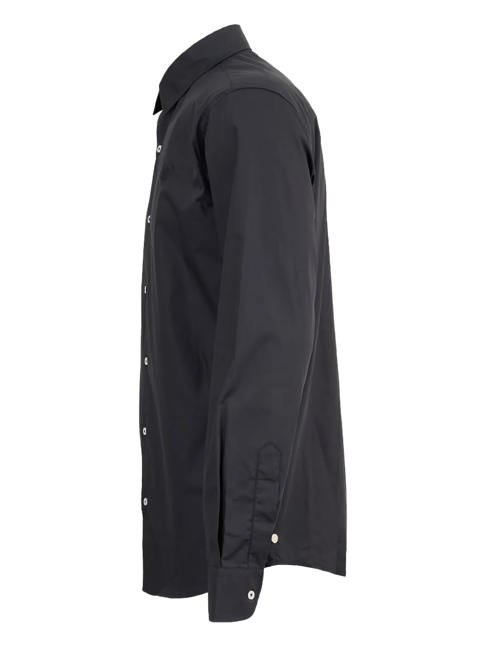 Family First Overhemd met borduurwerk - Zwart