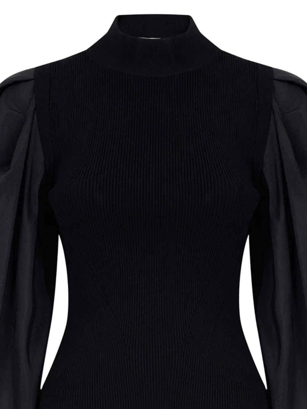 Simkhai Jackie Taffeta Top In Black