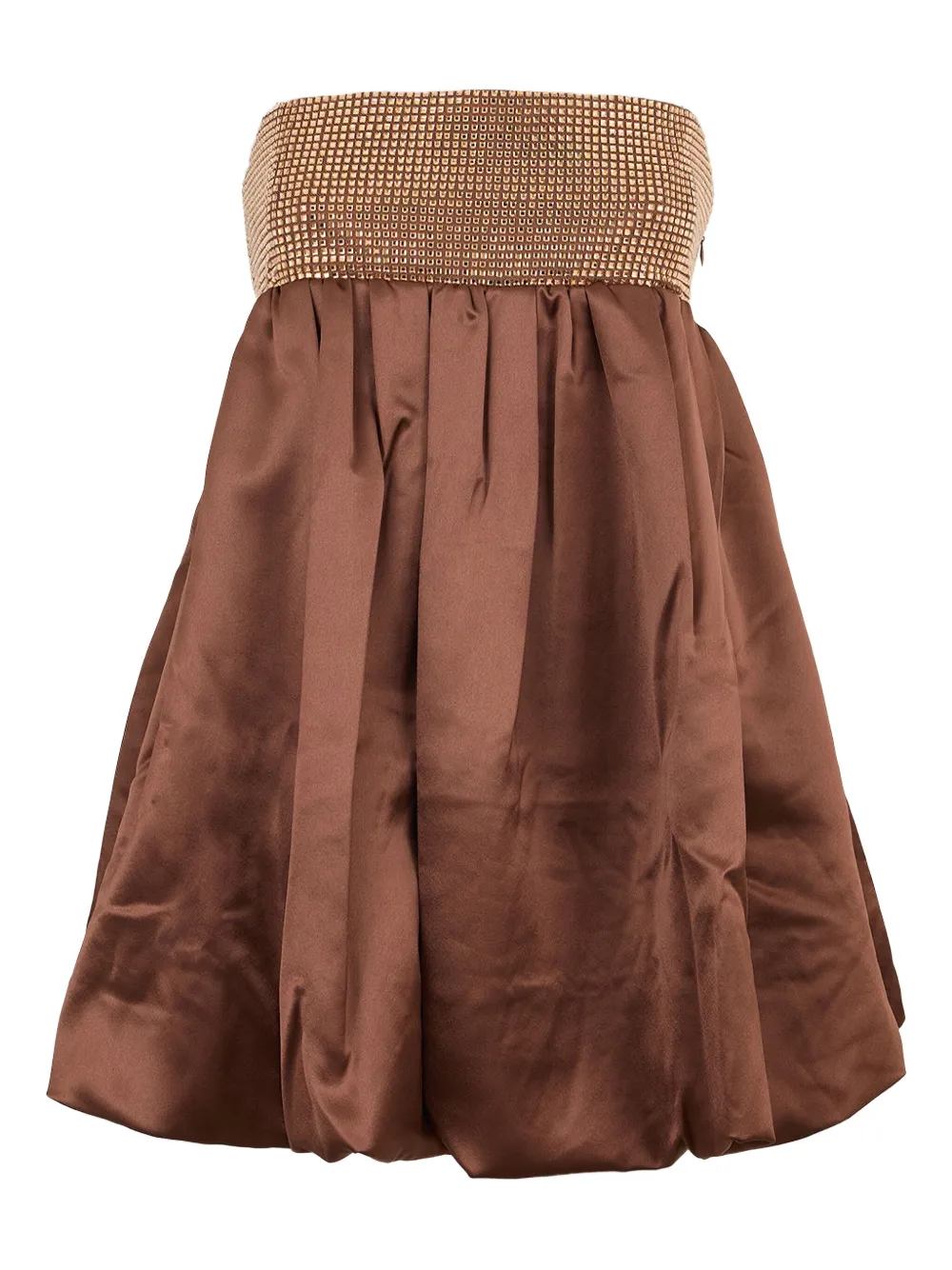 Retrofete vestido corto Delfina | marrón | Image 1