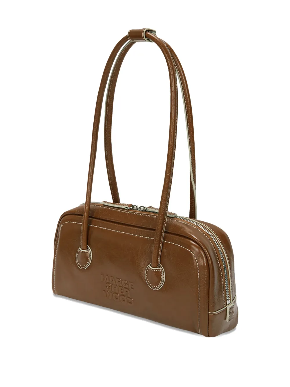 Margesherwood Soft Boston Ew Shoulder Bag In Brown