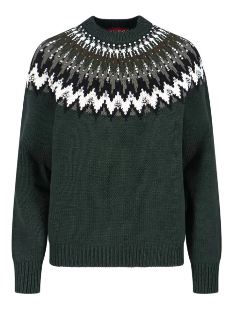 Gucci strass patterned sweater