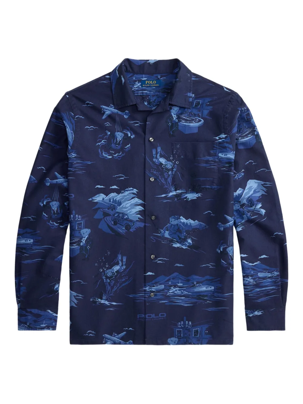 Polo Ralph Lauren Camicia con stampa - Blu