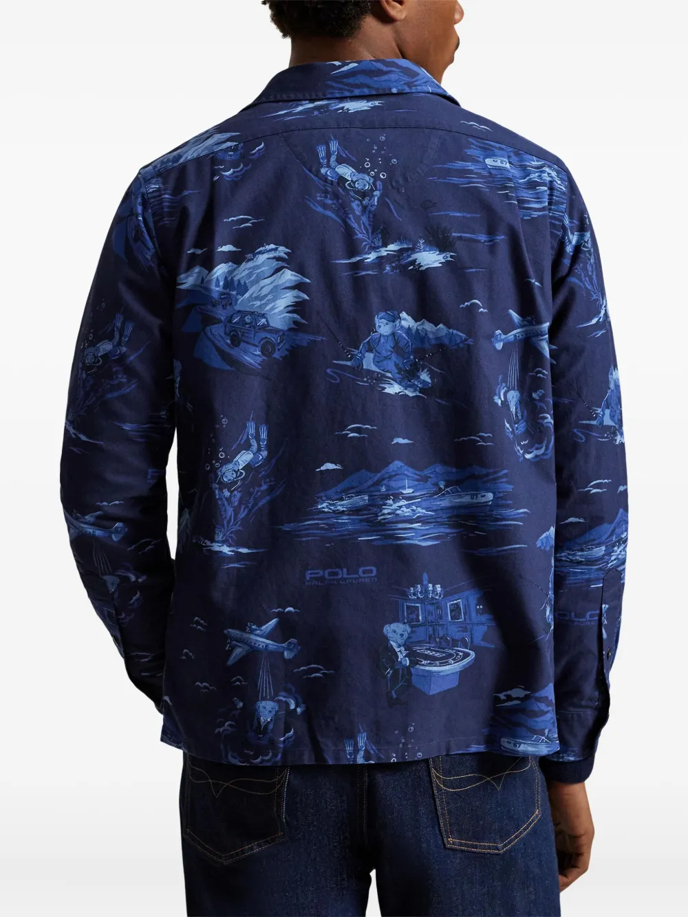 Polo Ralph Lauren Spy overhemd met print Blauw