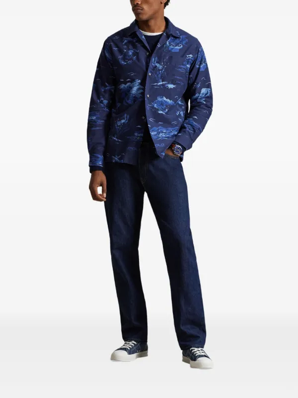 Polo Ralph Lauren Spy polo-bear Printed Shirt | Blue | FARFETCH