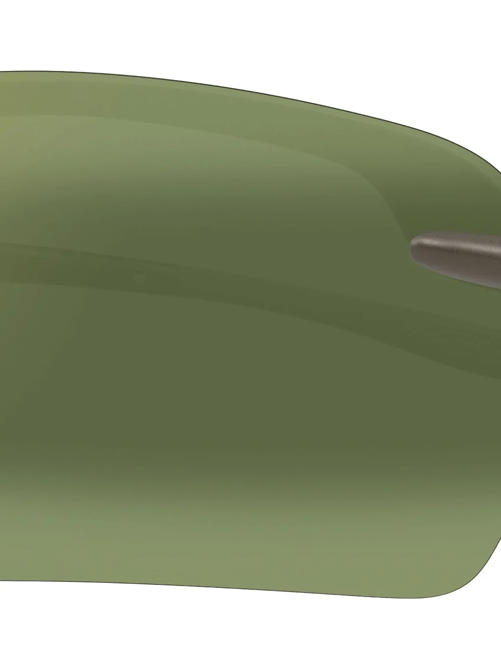 Maui Jim Rimless Rectangle Sunglasses In Green