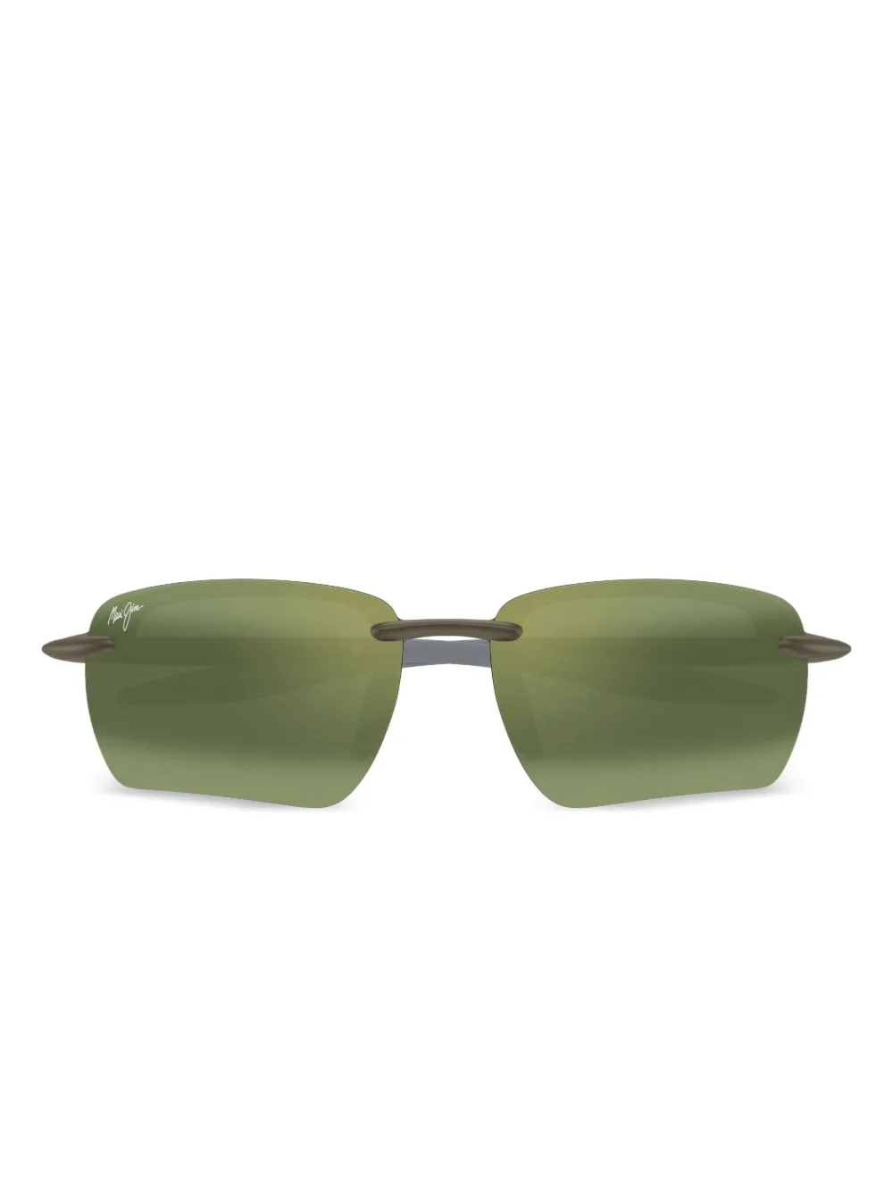 Maui Jim lentes de sol rectangulares sin armazón | verde | Image 1