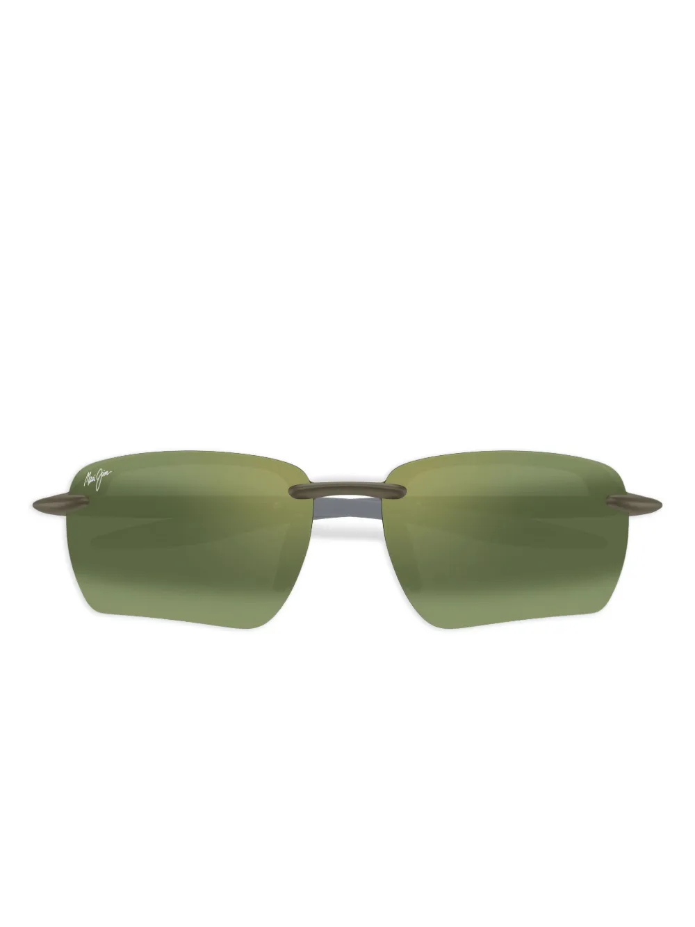 Maui Jim rimless rectangle sunglasses | Green | Image 1