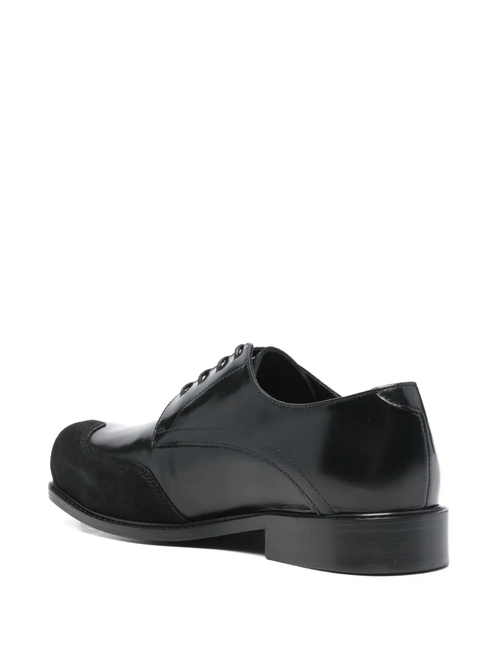 Stefan Cooke Derby schoenen met studs en vierkante neus Zwart