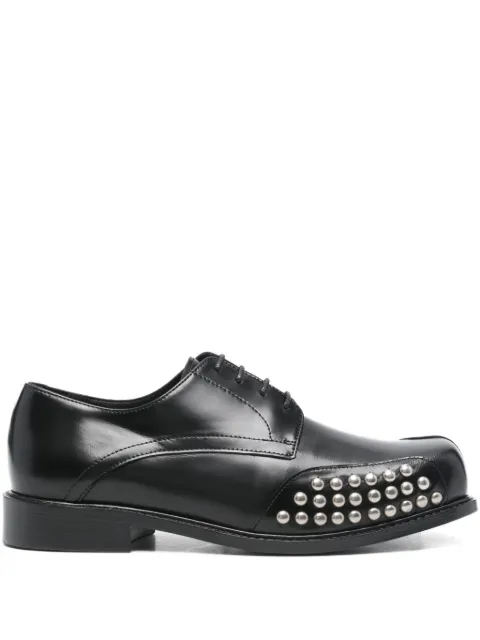 Stefan Cooke stud-panel square-toe Derby shoes