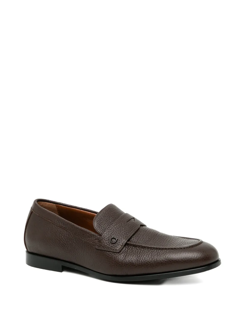 Ferragamo Loafers met logopatch Bruin