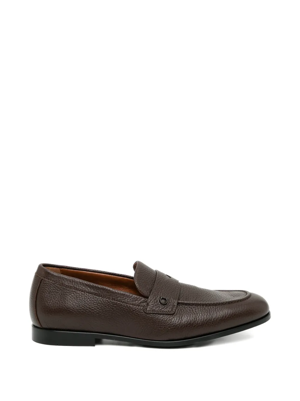 Ferragamo logo-patched penny loafers - Marrone