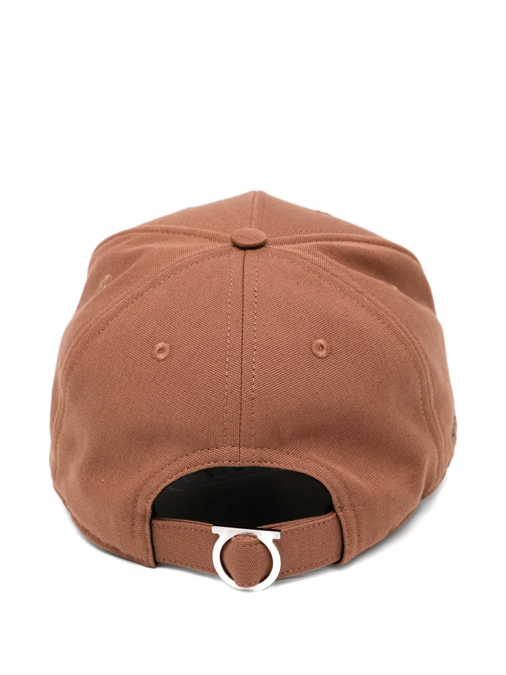 Ferragamo logo-embroidery cap - Bruin