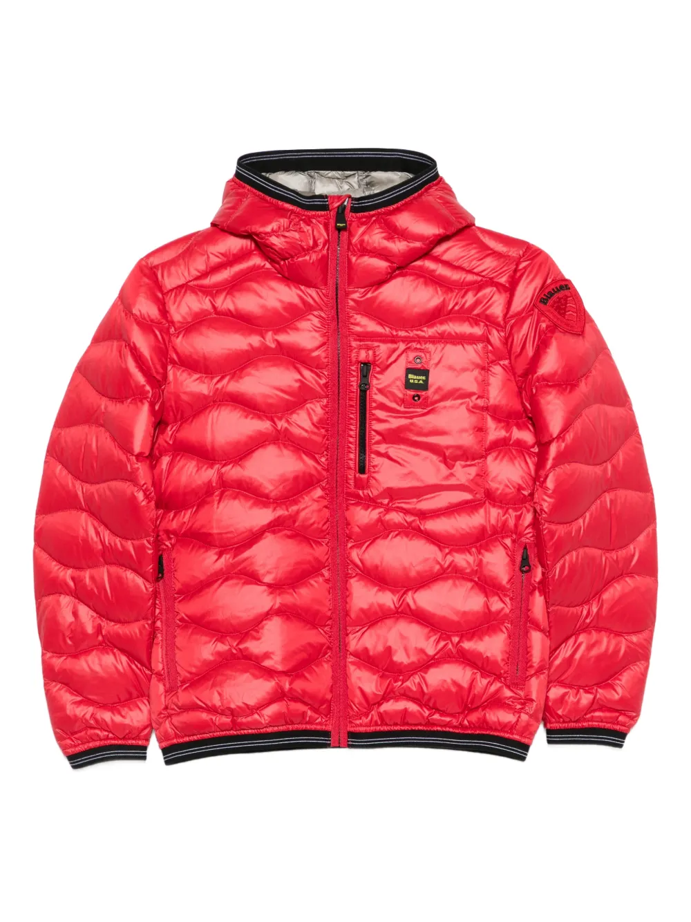 Blauer hooded-quilted jacket | Red | Image 1