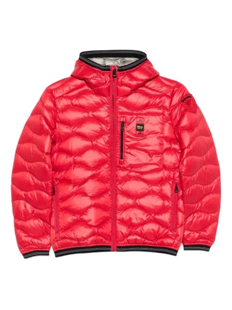 Blauer hooded-quilted jacket