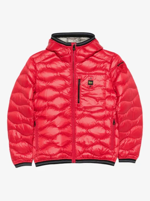Blauer hooded-quilted jacket