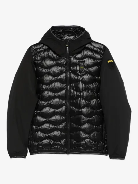Blauer hooded-quilted jacket