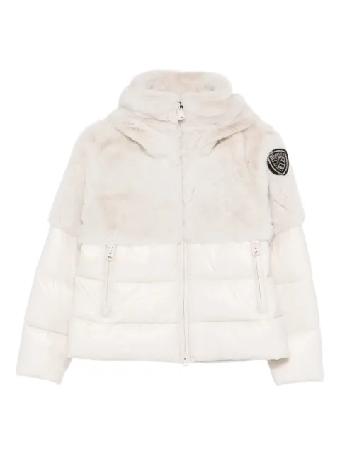 Blauer faux-fur panelled jacket