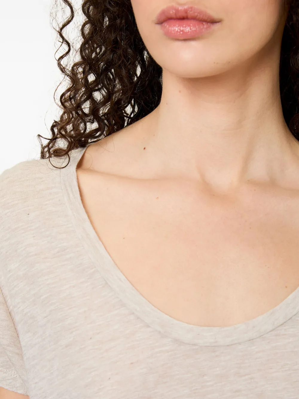 American Vintage Jacksonville Scoop Neck T-shirt In Multi