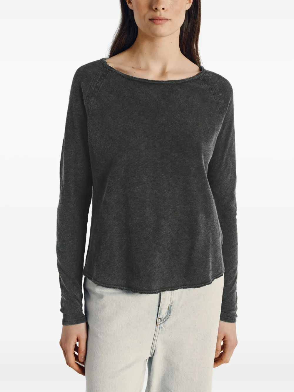 American Vintage Sonoma Raglan Sleeve T-shirt In Gray