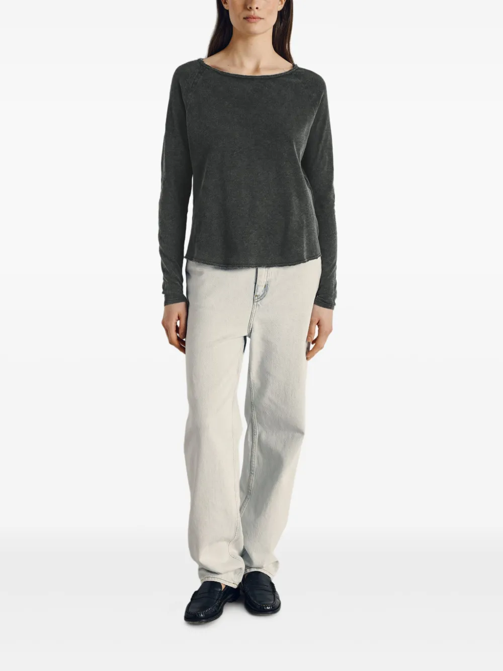 American Vintage Sonoma Raglan Sleeve T-shirt In Gray