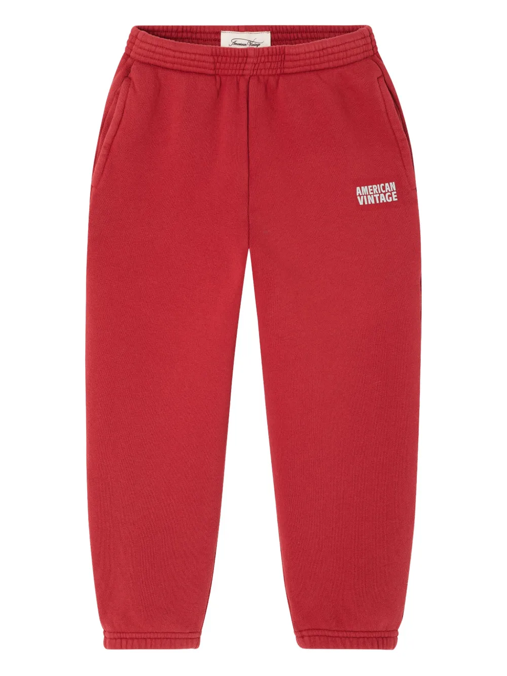 American Vintage Izubird elasticated casual trousers - Rosso