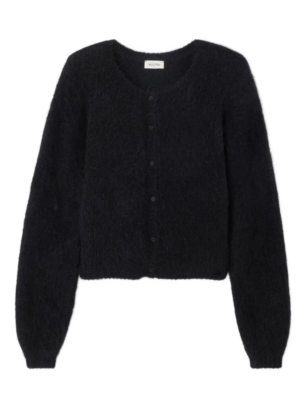 American Vintage Niby Round-neck Cardigan In Black