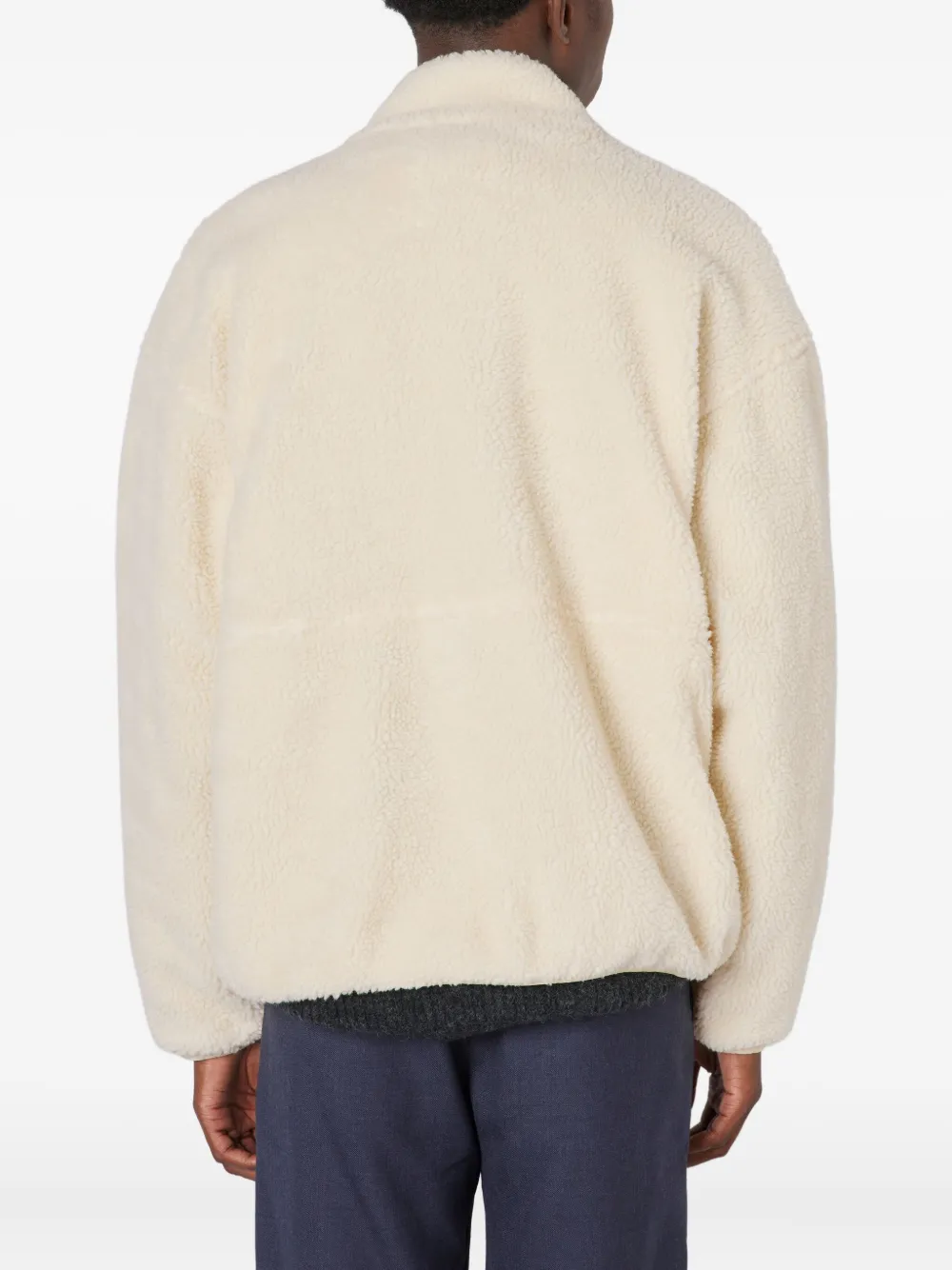 American Vintage Hoktown jack met logo en rits Beige
