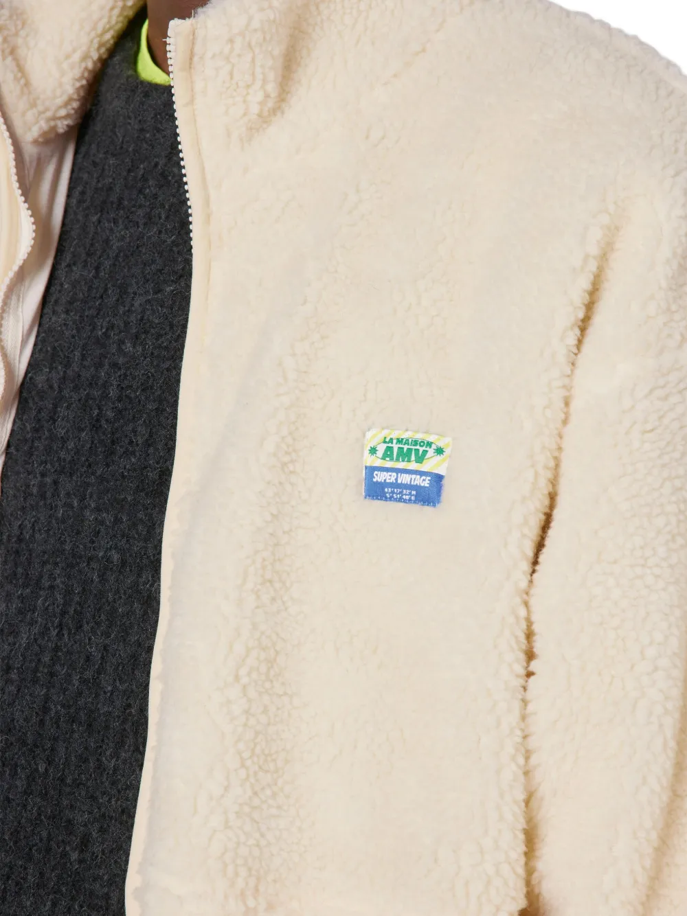 American Vintage Hoktown jack met logo en rits Beige