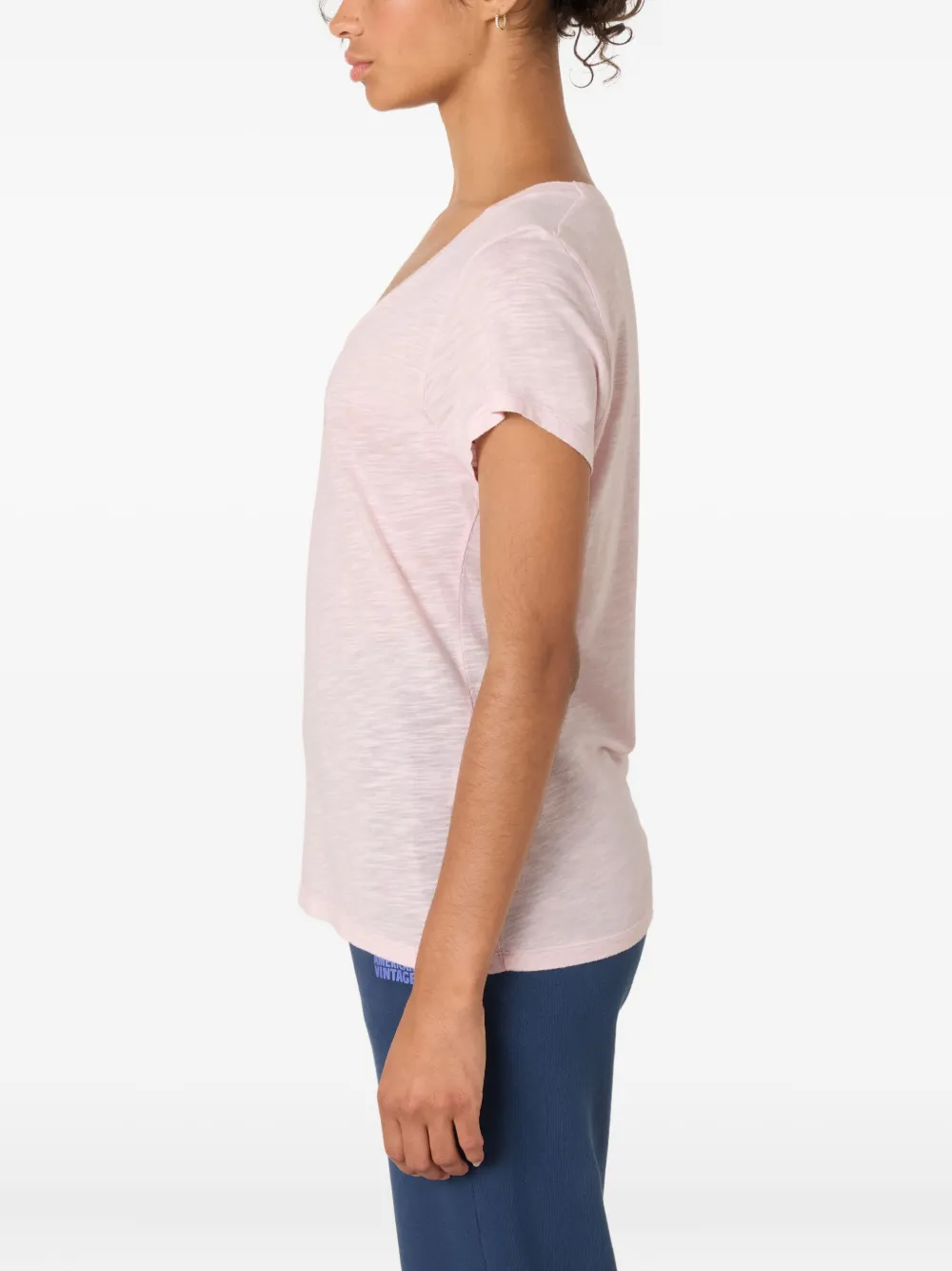 American Vintage Jacksonville Short-sleeve Scoop-neck T-shirt In Pink