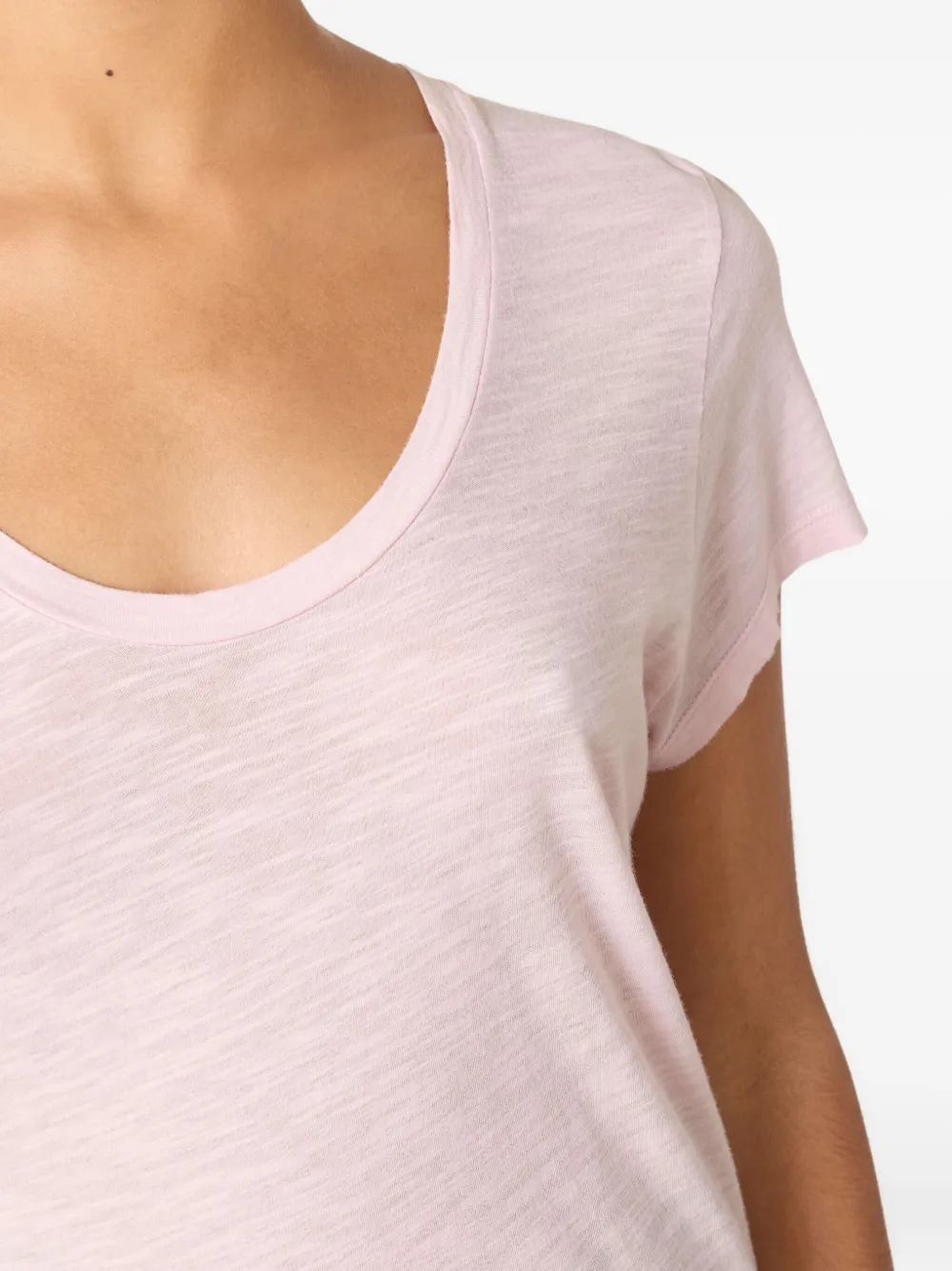 American Vintage Jacksonville Short-sleeve Scoop-neck T-shirt In Pink