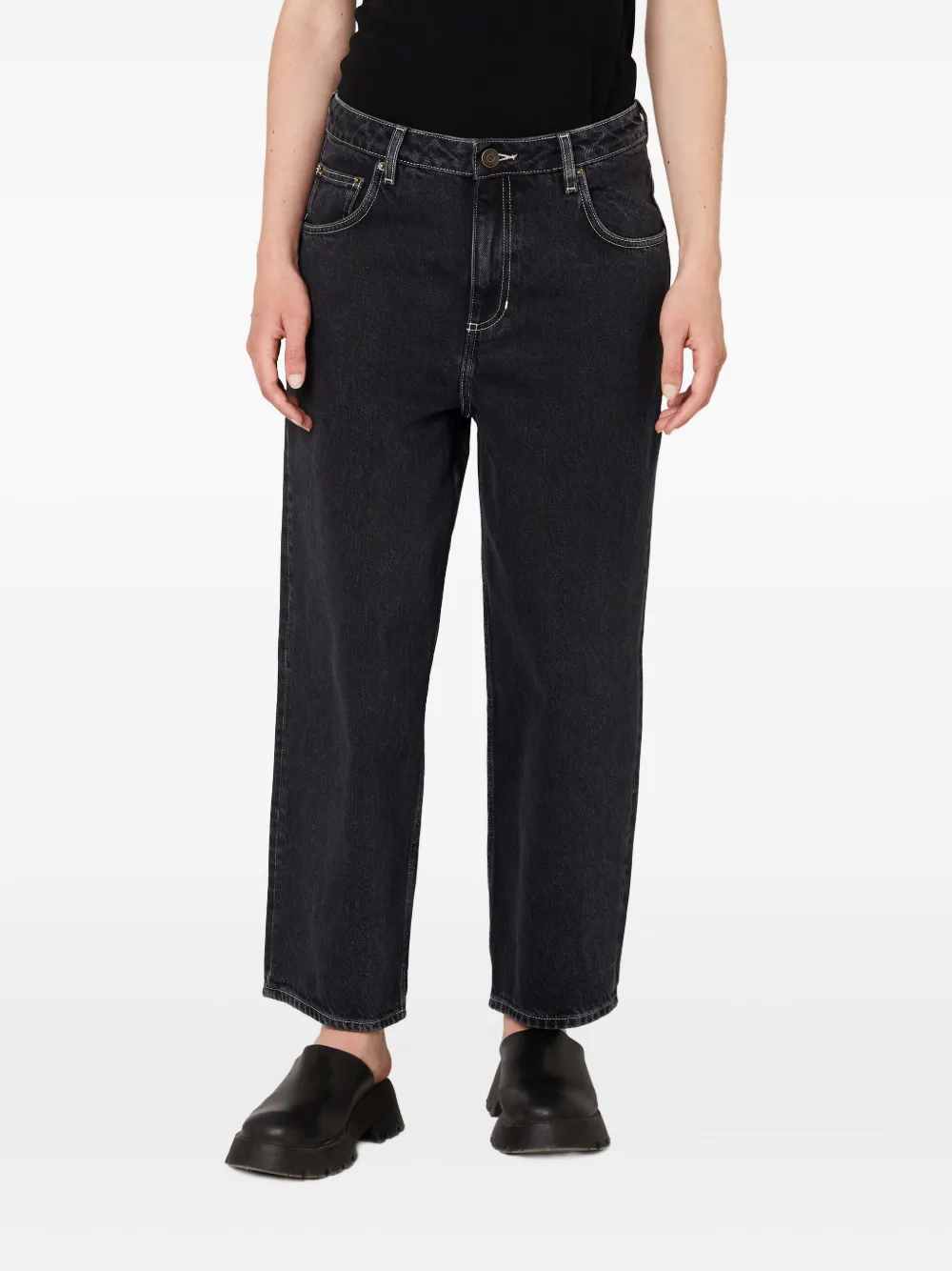 American Vintage Yopday Five-pocket Jeans In Black