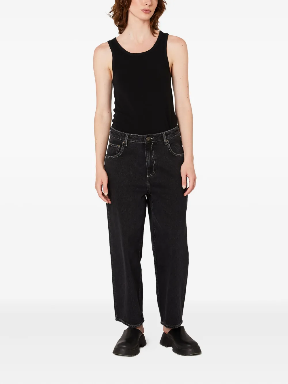 American Vintage Yopday Five-pocket Jeans In Black