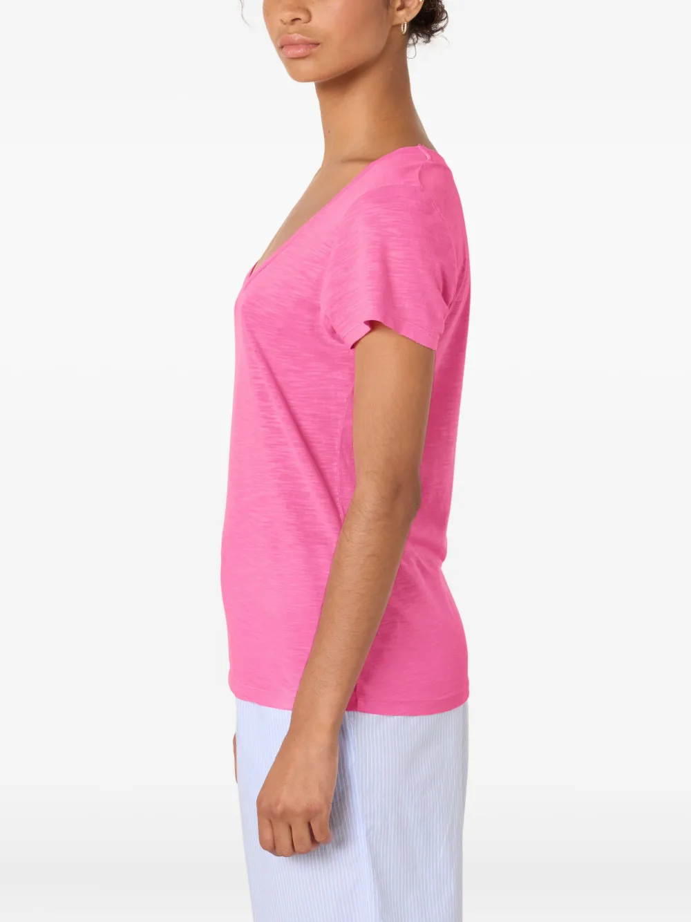 American Vintage Jacksonville Scoop-neck T-shirt In Pink