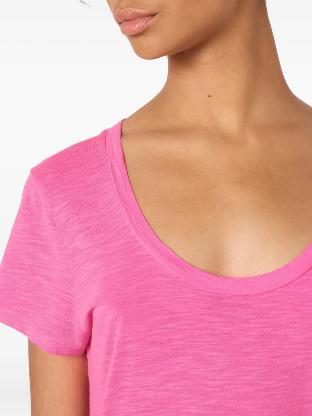 American Vintage Jacksonville Scoop-neck T-shirt In Pink