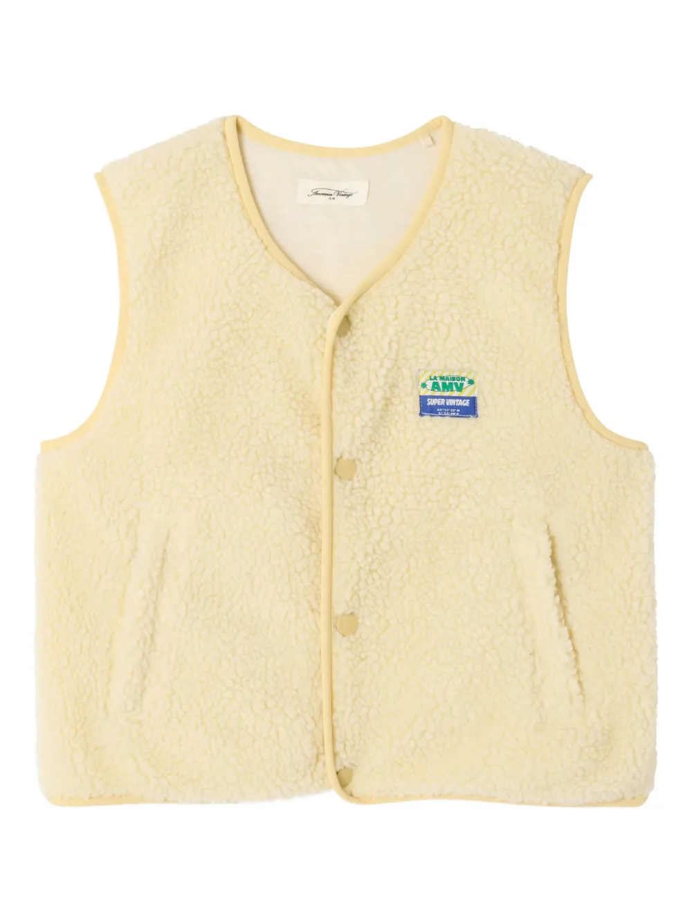 American Vintage Hoktown faux-shearling effect gilet - Toni neutri