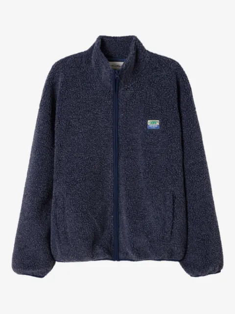 American Vintage Hoktown fleece-texture zip-up jacket