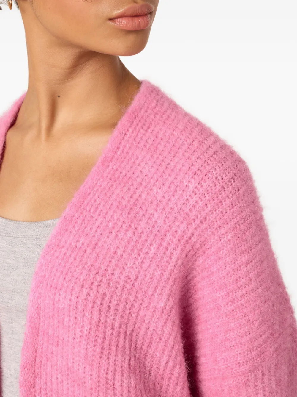 American Vintage East Long-sleeves Cardigan In Pink