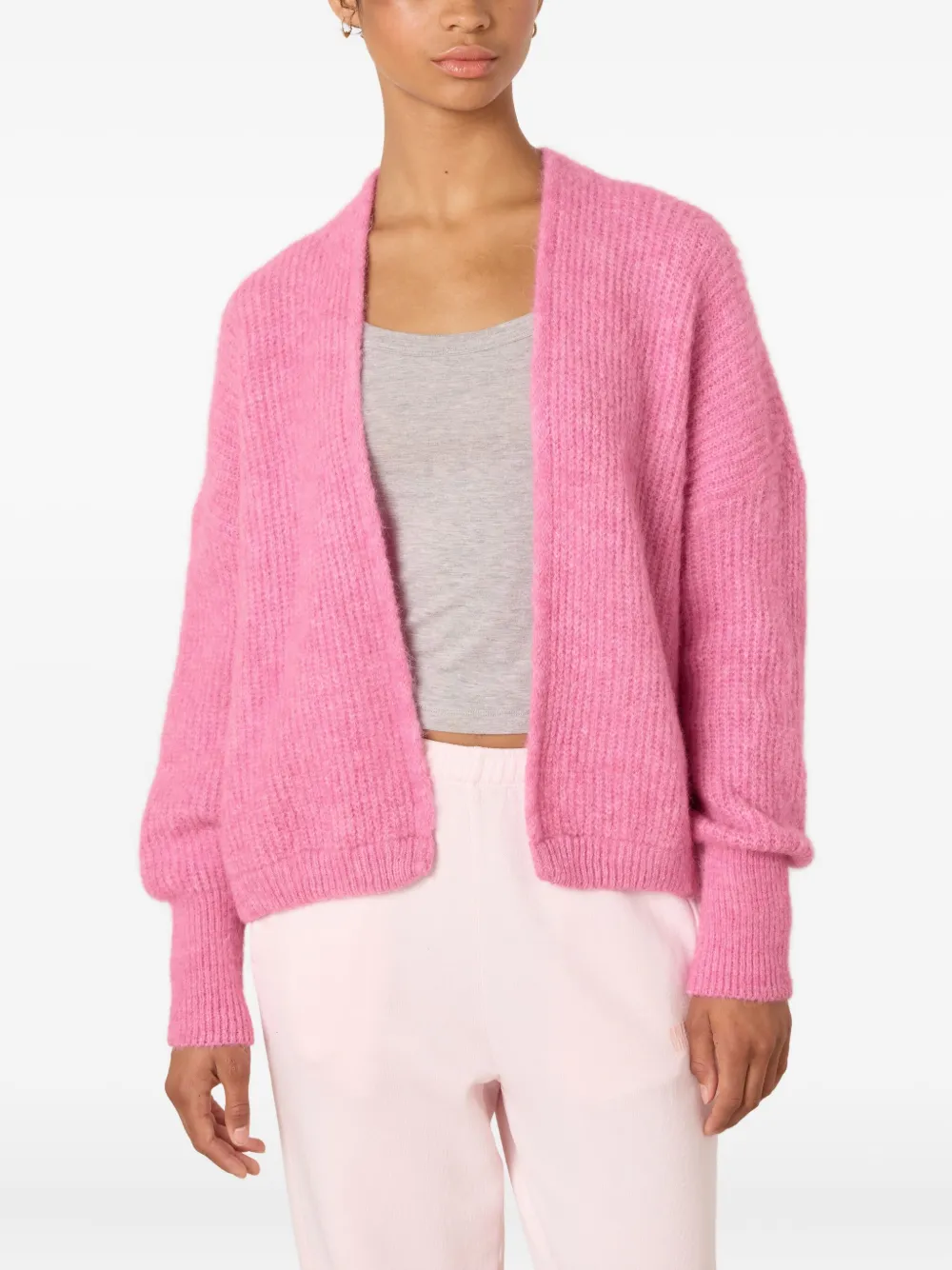 American Vintage East Long-sleeves Cardigan In Pink