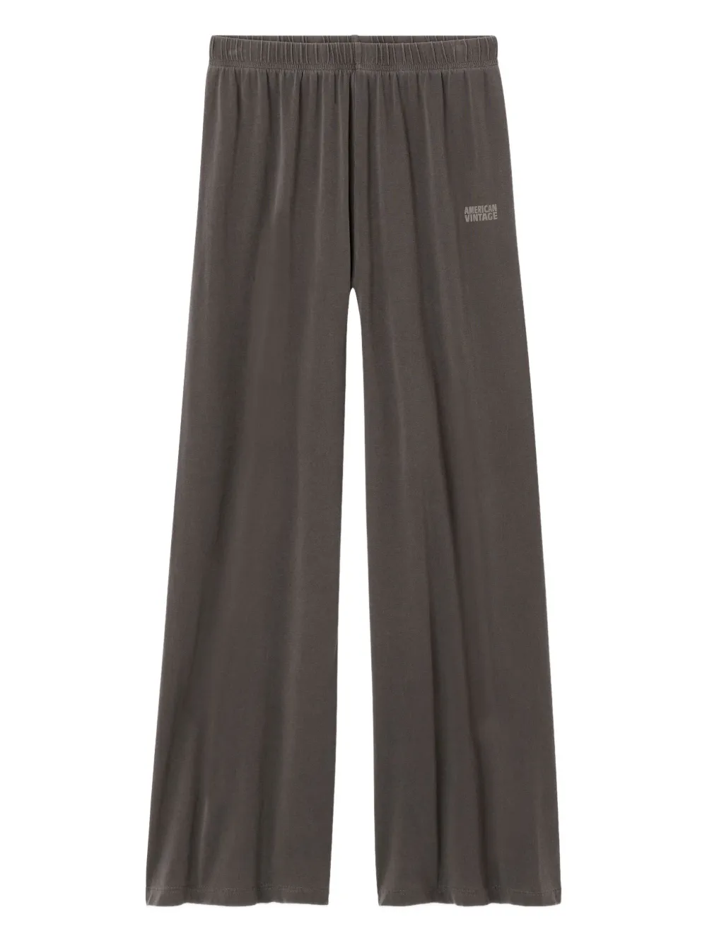 American Vintage Pymaz Logo-detail Track Pants In Gray