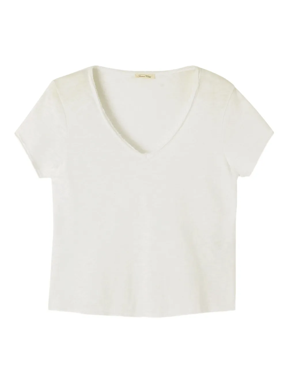 American Vintage Sonoma V-neck Short-sleeve T-shirt In White