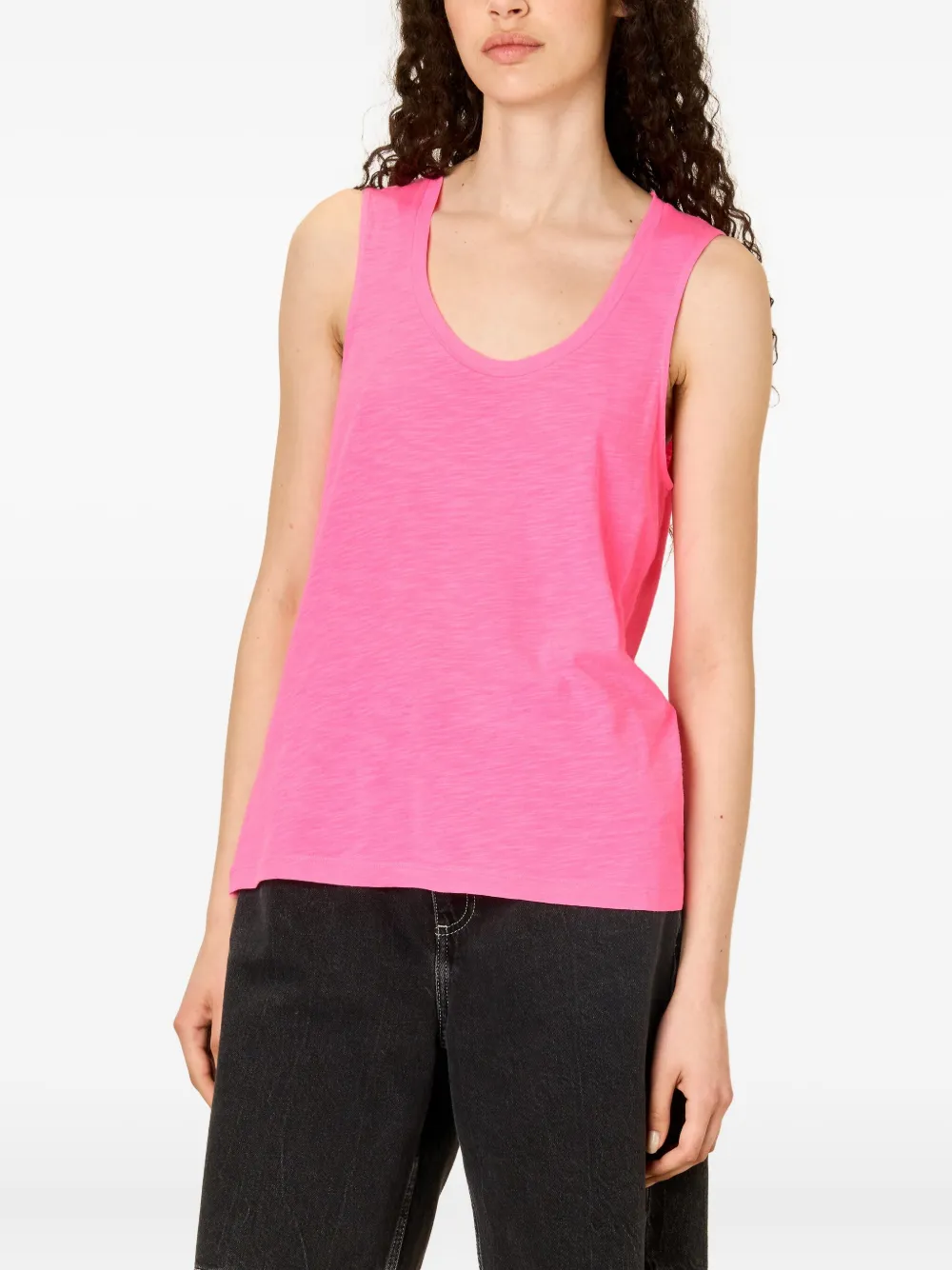 American Vintage Jacksonville Tank Top In Fluo Pink In Pink