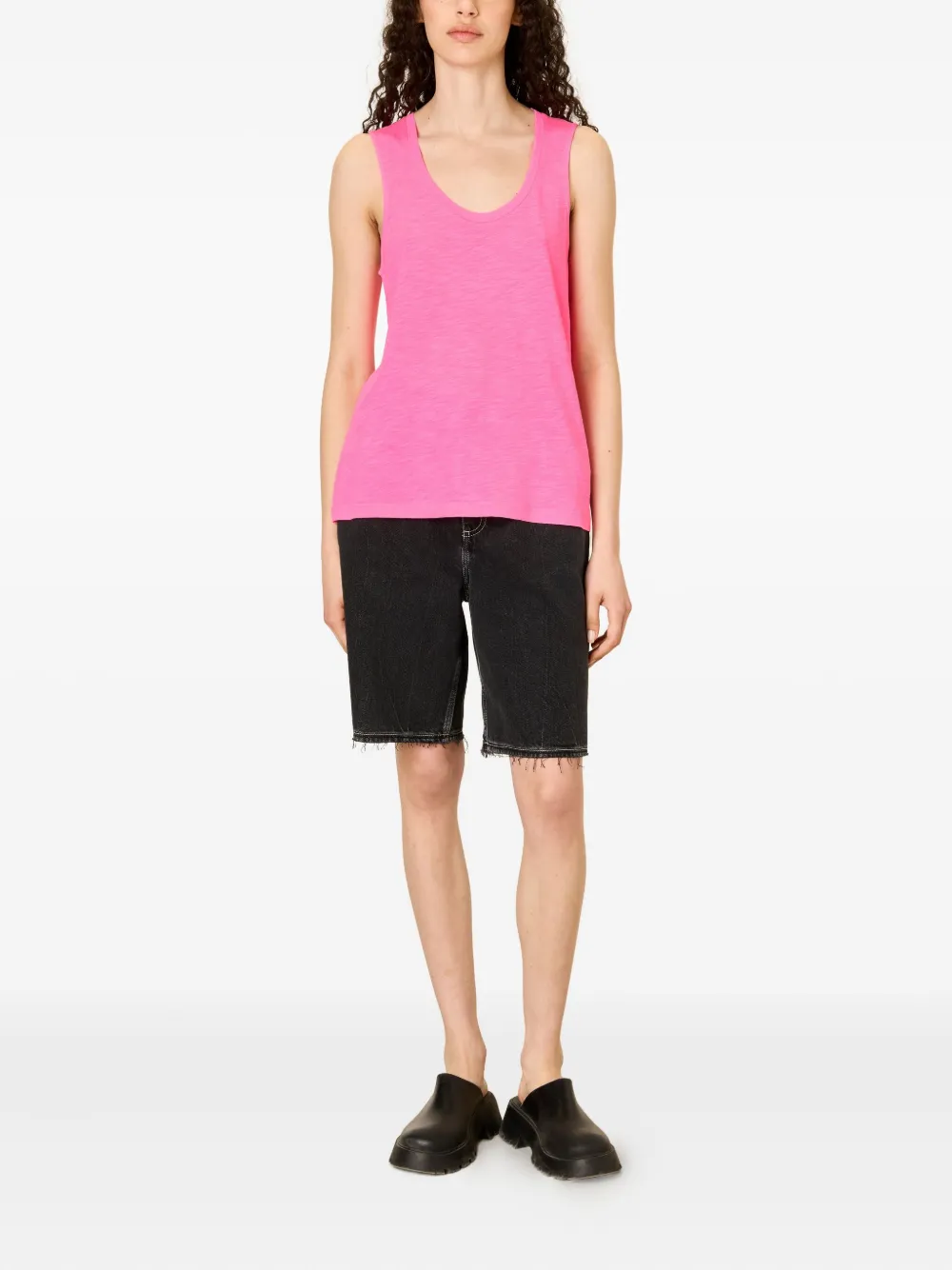 American Vintage Jacksonville Tank Top In Fluo Pink In Pink
