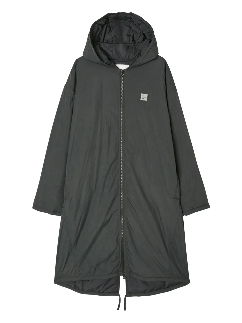 American Vintage Zotcity logo-patch parka - Grigio